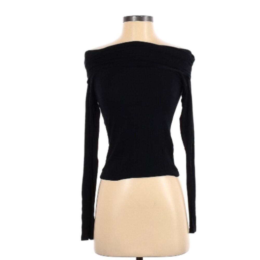 Black Off The Shoulder Top